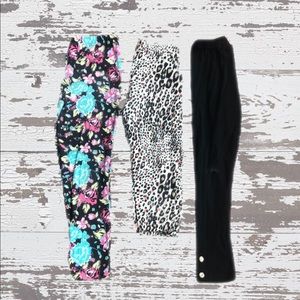 Faded Glory | Girl’s 3 Pairs of Leggings size M.